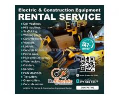 Electric & Construction Equipment Rental Service