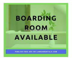 Available Boarding Room