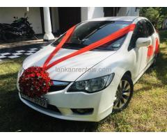 Honda CIVIC car for rent(Wedding Hires)