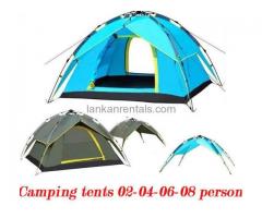 CAMPING TENTS AND CAMPING GEARS RENT