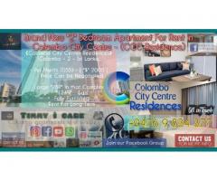 Colombo City Center|Brand New 2 Bedroom Apartment For Rent in Colombo-2|CCC Residence|Timmy ì care.